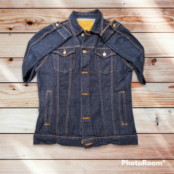 Zara Dark Blue Denim Jacket - Picture 2 of 7